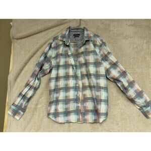 Bugatchi Classic Fit Multicolor Plaid Button-Up Shirt